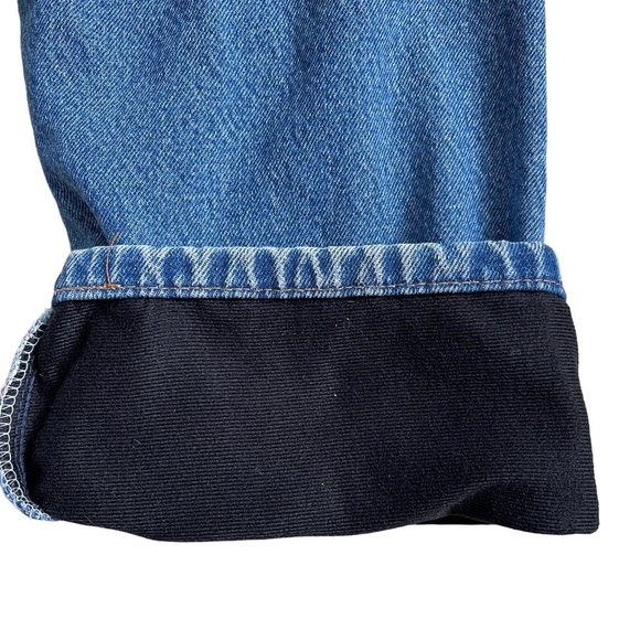 Big Bill Men’s Fleece Lined Work Denim Jeans Size 38x32 Blue Cold Weather Warm - Picture 7 of 9